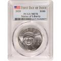 Certified Platinum American Eagle 2020 One Ounce MS70 PCGS First Day of Issue