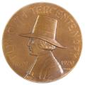 Plymouth Tercentenary Bronze Medal 1920--Boston Numismatic Society 2.5"
