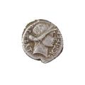 Roman Imperatorial AR Denarius 46 B.C. Julius Caesar VF