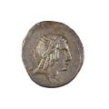 Roman Republic AR Denarius 85 B.C. L. Julius Burso XF