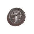 Roman Republic AR Denarius 93-91 B.C. M. Porcius Cato VF