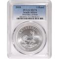 Certified 1 Ounce Silver Krugerrand 2018 MS70 PCGS