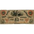 South Carolina Hamburg 1866 $5 Bank of Hamburg SC85-G4a VG