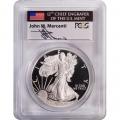 Certified Proof Silver Eagle 2013-W PR70 PCGS First Strike Mercanti Signed