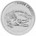2014 1 oz Australian Silver Saltwater Crocodile BU