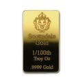 Scottsdale Mint 1/100 Oz. .9999 Fine Gold Bar