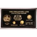 Singapore 4 Pc. Gold Set 1990 Year of the Horse