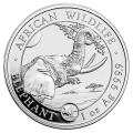 Somalia 1 oz Silver Elephant 2023 Rabbit Privy Mark