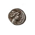 Emporiton Spain AR Drachm 200-110 B.C. Persephone & Pegasus VF