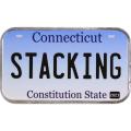 Connecticut License Plate - Stacking Across America 1oz Silver Bar