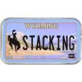 Wyoming License Plate - Stacking Across America 1oz Silver Bar