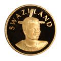 Swaziland 5 Emalangeni Gold PF 2008 40th Anniversary Kingdom
