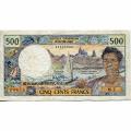 Tahiti 500 Francs 1977 P#25b2 F