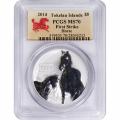 Tokelau $5 Silver 1 Oz. 2014 Year of the Horse MS70 NGC