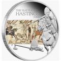 Tuvalu 1 Oz. Silver 2009 Famous Battles in History--Hastings