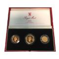 Great Britain 3 piece gold sovereign proof set 1986