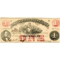 Virginia Richmond 1862 $1 Treasury Note CR-17 AU