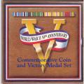 1993 WWII 50th Anniversary Commemorative Coin and Victory Medal Set