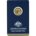 2016 Australia Gold Kangaroo 1/10 oz BU in Assay Card