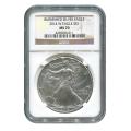 Burnished 2014-W Silver Eagle MS70 NGC