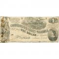 $1 1862 Confederate Bank Note T44 Fine