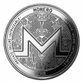1 oz Silver Bullion Cryptocurrency Monero Round .999 fine