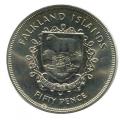 Falkland Islands 50 pence 1977 Silver Jublilee