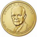  Presidential Dollars Dwight Eisenhower 2015-P 25 pcs (Roll)