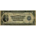1918 $1 Federal Reserve Note, Chicago, G-VG