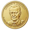 Presidential Dollars Lyndon B. Johnson 2015-D 25 pcs (Roll)