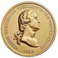U.S. Mint Bronze Medal 3" 1789 Washington Peace Medal
