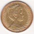 Netherlands 5 gulden gold 1912 AU-UNC