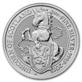 2018 2 oz British Silver Queen’s Beast Unicorn Coin (BU)