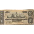 $20 1864 Confederate note Richmond VA F-VF