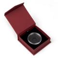 Silver Round Capsule and Premium Display Box Red