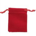Red Velvet Coin Gift Bag