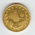 Turkey 100 kurush gold 1876-1908 Abdul Hamid II