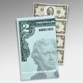 Uncut Currency Sheet 4 x $2 2013 UNC