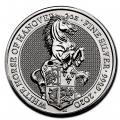 2020 2 oz British Silver Queen’s Beast The White Horse of Hanover (BU)