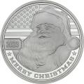 2023 Patriotic Santa Claus Merry Christmas 1oz Silver Round (X-7)