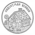 Christmas 2015 Silver Round X-20 Christmas Wishes Gingerbread House
